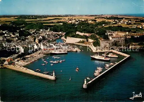 AK / Ansichtskarte Belle Ile en Mer Fliegeraufnahme Port du Palais Belle Ile en Mer