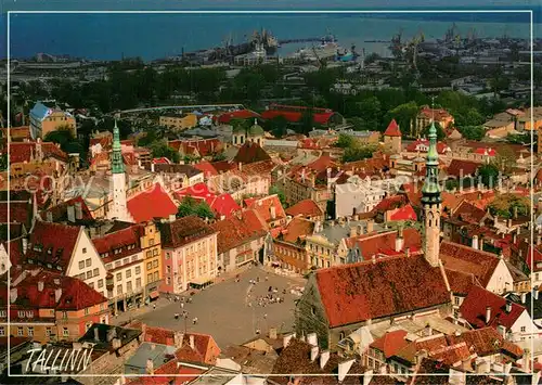 AK / Ansichtskarte Tallinn_Estonia Town Hall Square 