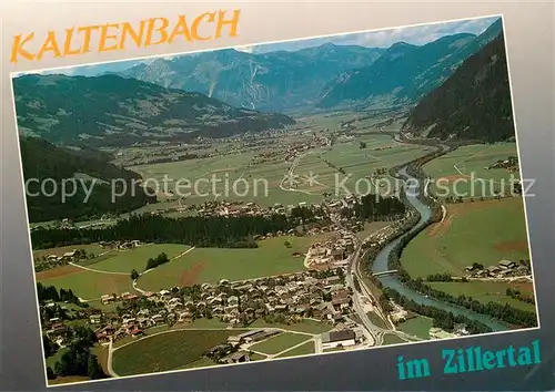 AK / Ansichtskarte Kaltenbach__Zillertal_Tirol_AT Fliegeraufnahme 