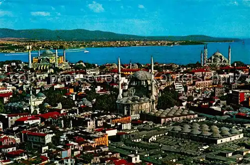 AK / Ansichtskarte Istanbul_Constantinopel_TK Fliegeraufnahme Moscheen 