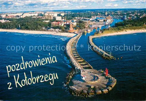 AK / Ansichtskarte Kotobrzeg Fliegeraufnahme Panorama Kotobrzeg