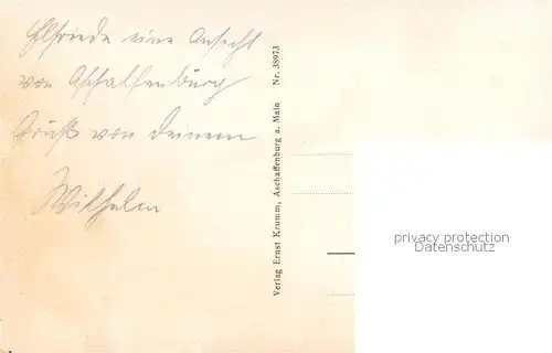 AK / Ansichtskarte Aschaffenburg_Main Sehenswuerdigkeiten der Stadt Wappen Aschaffenburg Main