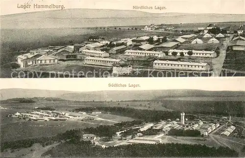 AK / Ansichtskarte Hammelburg_Lager Panorama Noerdliches und Suedliches Lager Feldpost Hammelburg_Lager