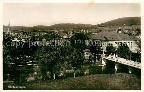 AK / Ansichtskarte Bad_Kissingen Panorama Blick ueber den Main Bad_Kissingen