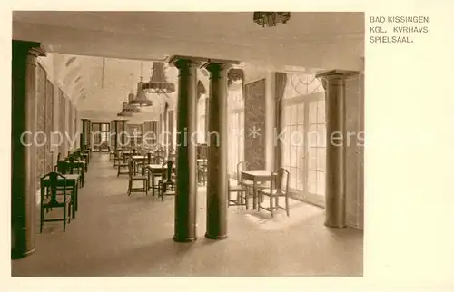 AK / Ansichtskarte Bad_Kissingen Koenigliches Kurhaus Spielsaal Bad_Kissingen