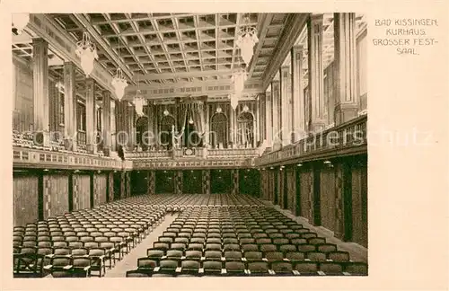 AK / Ansichtskarte Bad_Kissingen Kurhaus Grosser Festsaal Bad_Kissingen