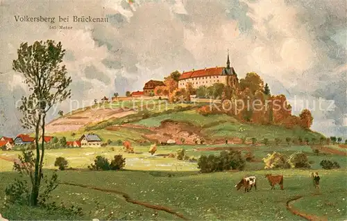 AK / Ansichtskarte Volkersberg_Bad_Brueckenau Blick zum Kloster Kuenstlerkarte 