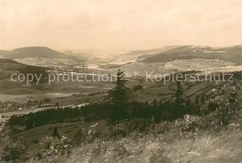 AK / Ansichtskarte Fladungen Panorama Blick von der Fais ins Weidtal Serie Die schoene Rhoen Fladungen