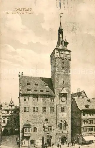 AK / Ansichtskarte Wuerzburg Graf Eckartsturm Wuerzburg