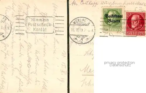 AK / Ansichtskarte Wuerzburg Graf Eckartsturm Wuerzburg