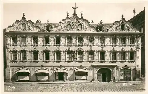 AK / Ansichtskarte Wuerzburg Haus zum Falken Historisches Gebaeude Wuerzburg