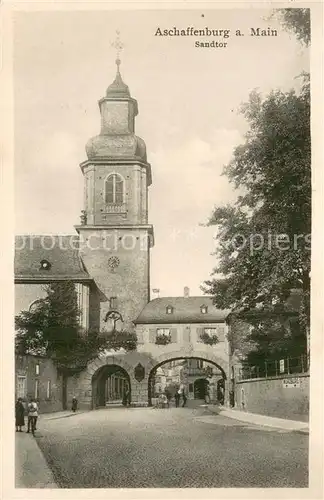 AK / Ansichtskarte Aschaffenburg_Main Sandtor Aschaffenburg Main