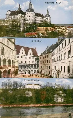 AK / Ansichtskarte Neuburg__Donau Schloss Schlosshof Arcoschloesschen 