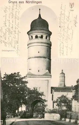 AK / Ansichtskarte Noerdlingen Deiningerthor Noerdlingen