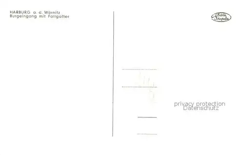 AK / Ansichtskarte Harburg_Schwaben Burgeingang mit Fallgatter Harburg Schwaben