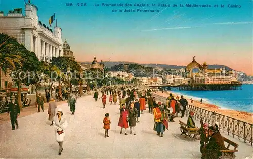 AK / Ansichtskarte Nice__06_Nizza Promenade des Anglais le Palais de la Mediterranee et le Casino de la Jetee Promenade 