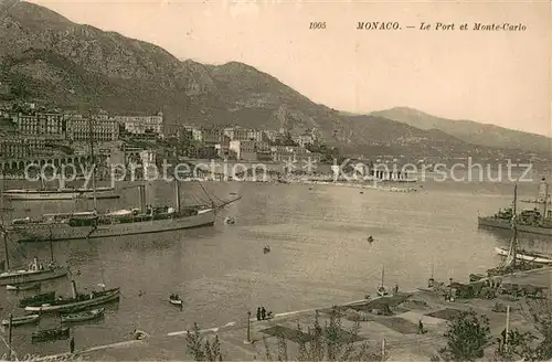 AK / Ansichtskarte Monaco Le Port et Monte Carlo Monaco