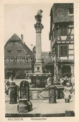 AK / Ansichtskarte Molsheim Rathausplatz Molsheim