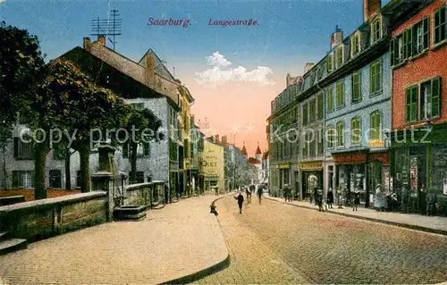 AK / Ansichtskarte Saarburg_Lothringen_Sarrebourg_57 Langestrasse 