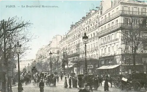 AK / Ansichtskarte Paris_75 Le Boulevard Montmartre 