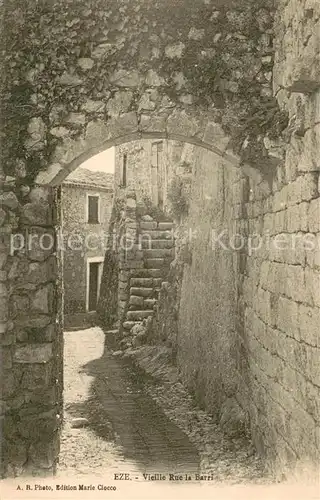 AK / Ansichtskarte Eze_06 Vieille Rue la Barri 