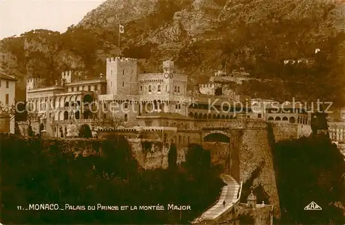 AK / Ansichtskarte Monaco Palais du Prince et la monte Major Monaco