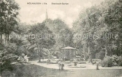 AK / Ansichtskarte Muelhausen_Elsass Steinbach Garten Muelhausen Elsass