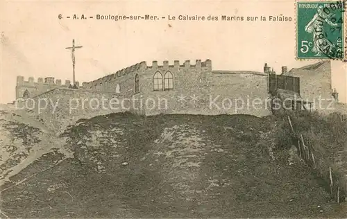 AK / Ansichtskarte Boulogne sur Mer_62 Le Calvaire des Marins sur la Falaise 