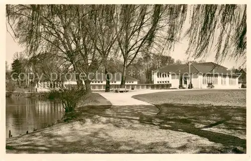 AK / Ansichtskarte Weissenburg__Bayern Neues Schulhaus am Seeweiher 