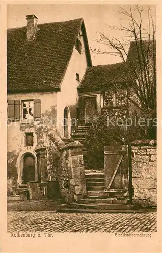 AK / Ansichtskarte Rothenburg__Tauber Stadtkirchnerwohnung 