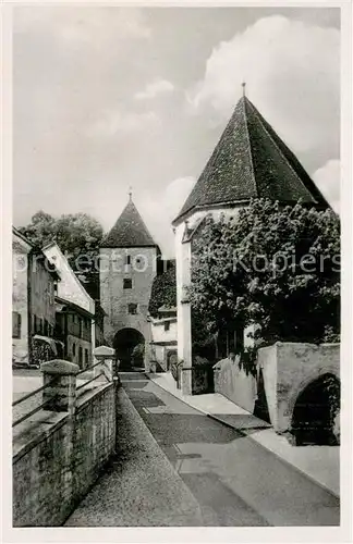 AK / Ansichtskarte Pappenheim_Mittelfranken Oberes Tor Stadtmauer Pappenheim Mittelfranken