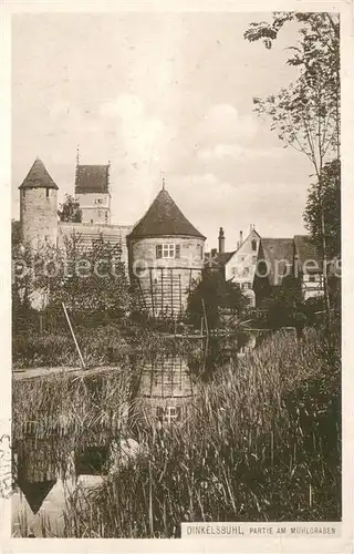 AK / Ansichtskarte Dinkelsbuehl Partie am Muehlgraben Dinkelsbuehl