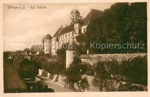 AK / Ansichtskarte Dillingen_Donau Koenigliches Schloss Dillingen Donau