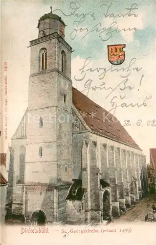 AK / Ansichtskarte Dinkelsbuehl St. Georgskirche 15. Jhdt. Dinkelsbuehl