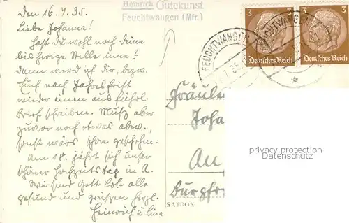 AK / Ansichtskarte Feuchtwangen Kreuzgang Feuchtwangen