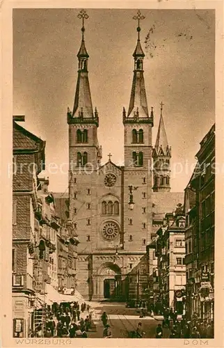AK / Ansichtskarte Wuerzburg Dom Wuerzburg