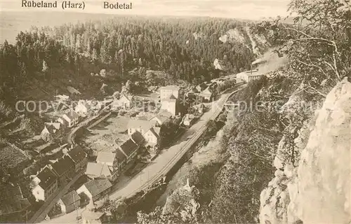 AK / Ansichtskarte Ruebeland_Harz Panorama Blick ins Bodetal Ruebeland_Harz