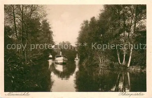 AK / Ansichtskarte Neumuehle_Lindow_Mark Rhinpartie Dampfer 