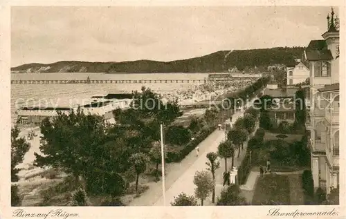 AK / Ansichtskarte Binz_Ruegen Strandpromenade Binz_Ruegen
