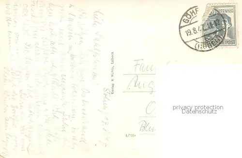 AK / Ansichtskarte Goehren_Ruegen Partie an der Seebruecke Promenade Strand Goehren Ruegen