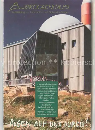 AK / Ansichtskarte Brocken_Harz Brockenhaus Ausstellung Brocken Harz