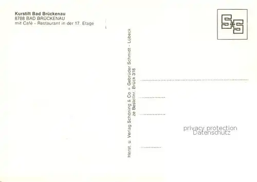 AK / Ansichtskarte Bad_Brueckenau Kurstift mit Cafe Restaurant Hallenbad Bad_Brueckenau