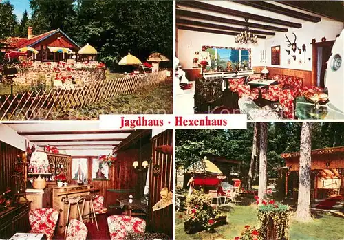 AK / Ansichtskarte Oberthulba Jagdhaus Hexenhaus Waldfried Terrassen Cafe Weinstuben Oberthulba