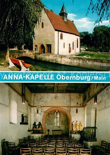 AK / Ansichtskarte Obernburg_Main Annakapelle Innenansicht Obernburg Main