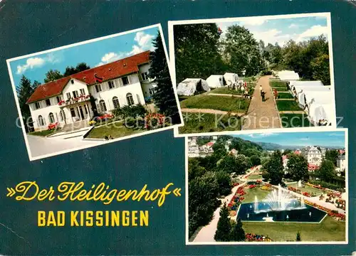 AK / Ansichtskarte Bad_Kissingen Heiligenhof Bildungsstaette Sudetendeutsches Sozialwerk e.V. Parkanlagen Zeltlager Bad_Kissingen