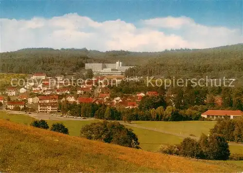 AK / Ansichtskarte Bad_Bocklet Panorama mit Kurklinik Staerkste Stahlquelle Deutschlands Bad_Bocklet