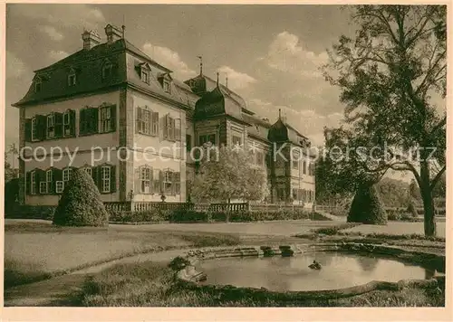 AK / Ansichtskarte Veitshoechheim Schloss Teich Serie Alte Kunst in Franken Veitshoechheim