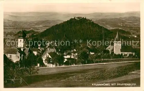 AK / Ansichtskarte Krummhuebel_Karpacz_Riesengebirge mit Pfaffenberg 