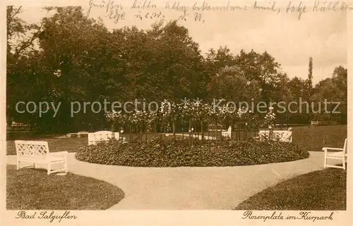 AK / Ansichtskarte Bad_Salzuflen Rosenplatz im Kurpark Bad_Salzuflen