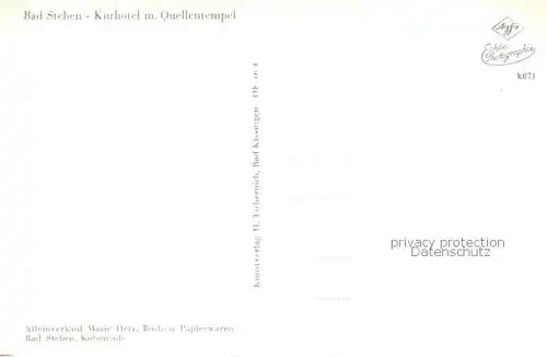 AK / Ansichtskarte Bad_Steben Kurhotel mit Quellentempel Bad_Steben